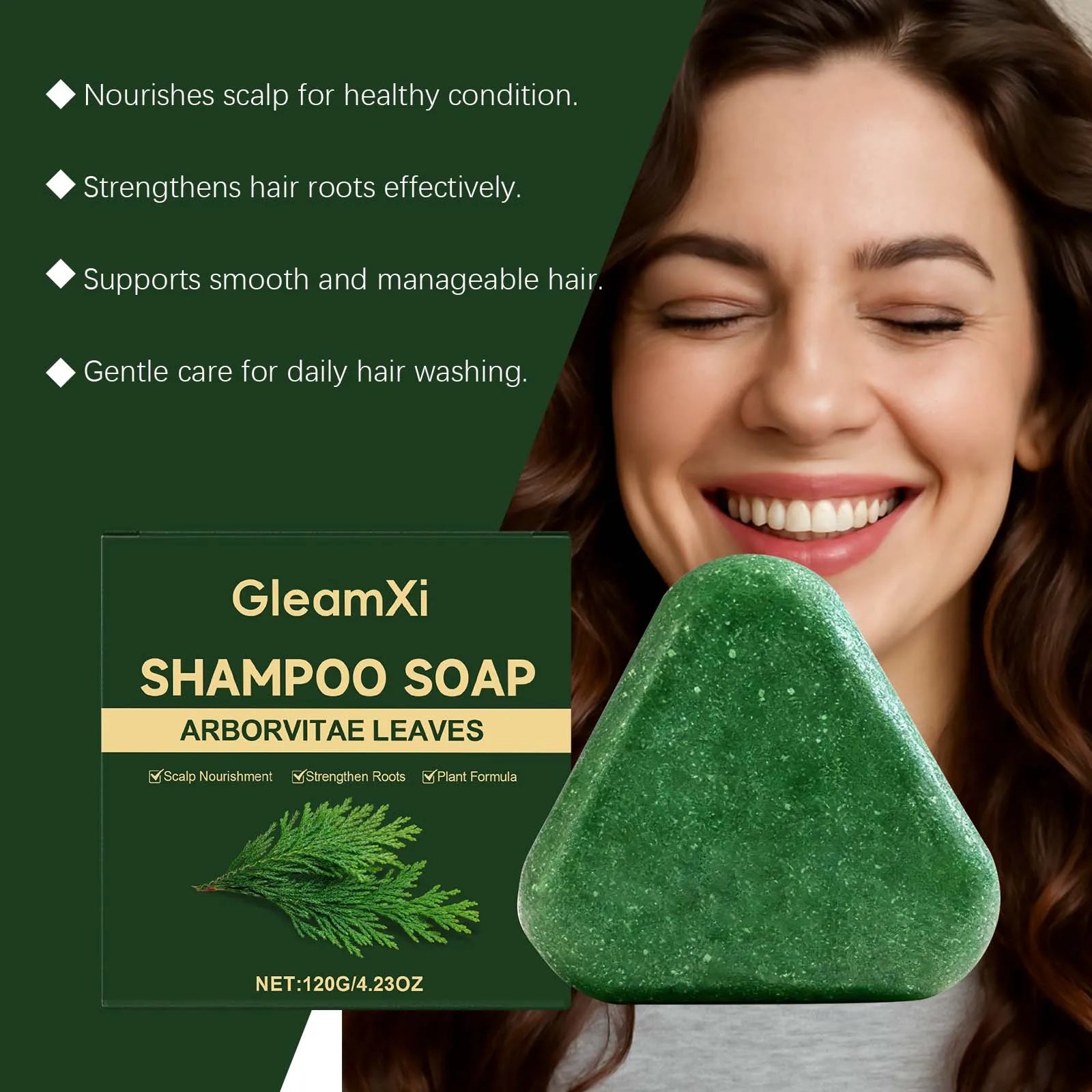GleamXi Anti-Breakage Shampoo Bar – Strengthen & Nourish Hair Solid Shampoo Bar Oasis Select