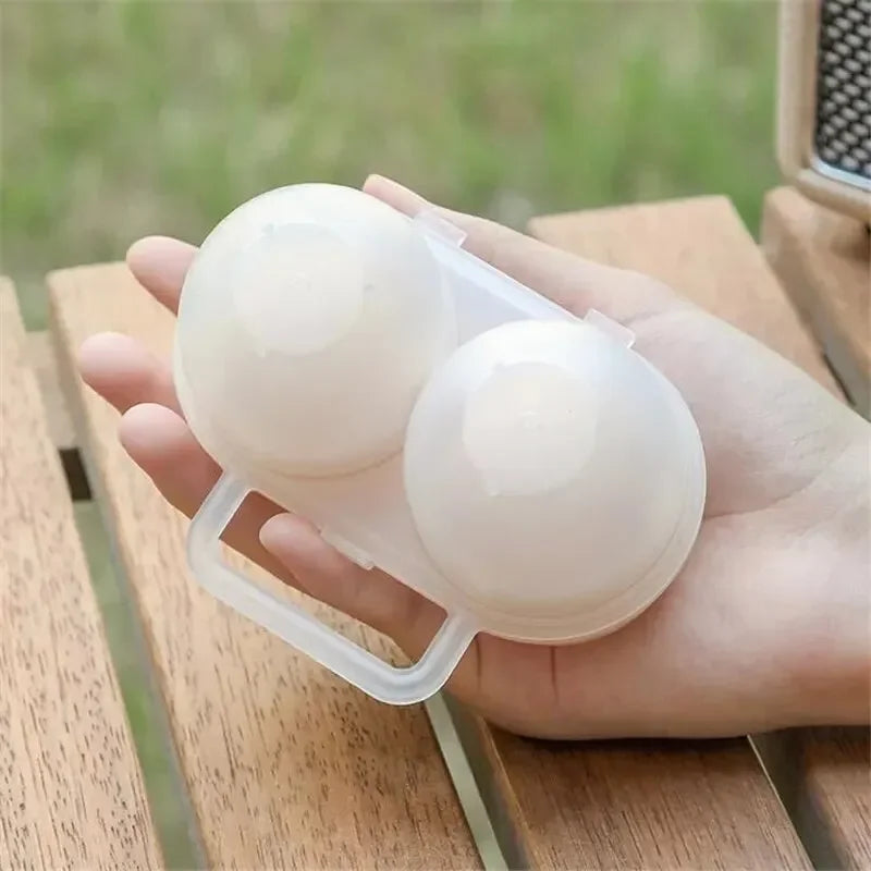 2-Cell Portable Egg Carrier Box – Travel & Fridge Egg Case Egg Storage Container Oasis Select