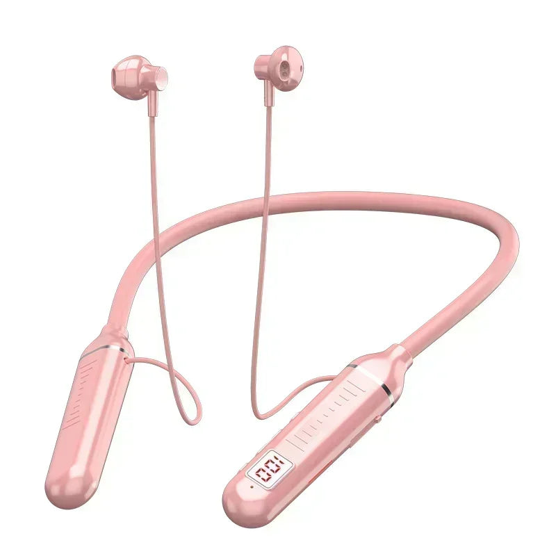 K58pro TWS Wireless Headphone Bluetooth 5.2 Earphones Magnetic Neckband Sport Waterproof Blutooth Headset with Mic Noise Cancell Oasis Select pink