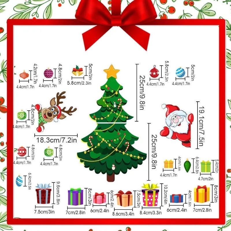 Christmas Magnetic Refrigerator Garage Door Car Body Decoration Festive Atmosphere Christmas Home Decoration Oasis Select CT131