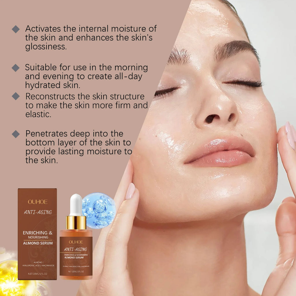 Almond Face Serum – Brightening, Firming & Hydrating Essence Face Serum Oasis Select