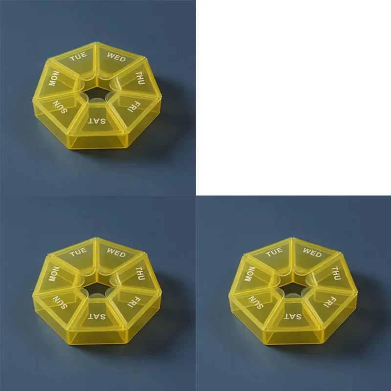 1 2 Portable Mini Seven Days Small Pill Box One Week Organizers