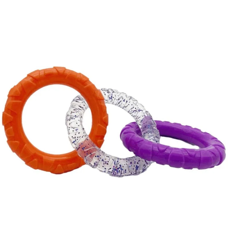 Dog Toys Pull Rings Tough To Bite Cleaning Teeth Grinding Teeth Relieving Boredom Training for Both Large and Small Dogs Oasis Select