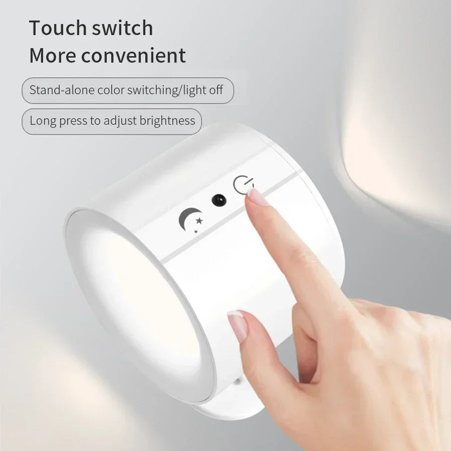 Rechargeable LED Wall Lamp – Dual Head, Touch & Remote LED Wall Sconce Oasis Select