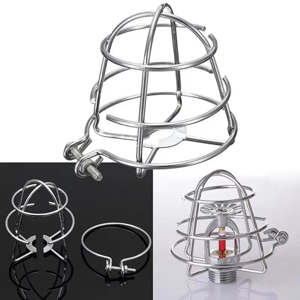 New Silver Fire Sprinkler Head Guard Iron/steel Anti-collision Cage Protector Protective Shield Deep Cage Fire Sprinklers Oasis Select