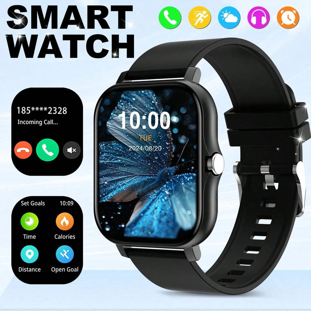 CHAOGENB Smart Watch – Bluetooth Calls, HD Touch Screen & Fitness
