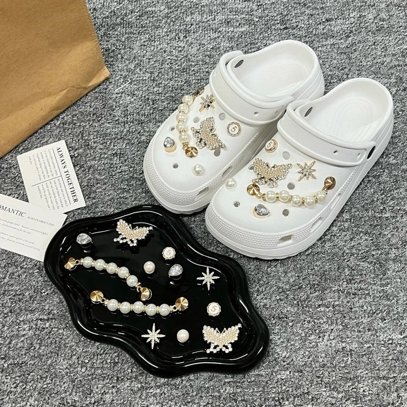 Butterfly Fashion Shoe Accessory Set, decorative shoe buckles, removable, suitable for sandals and flip-flops. Oasis Select