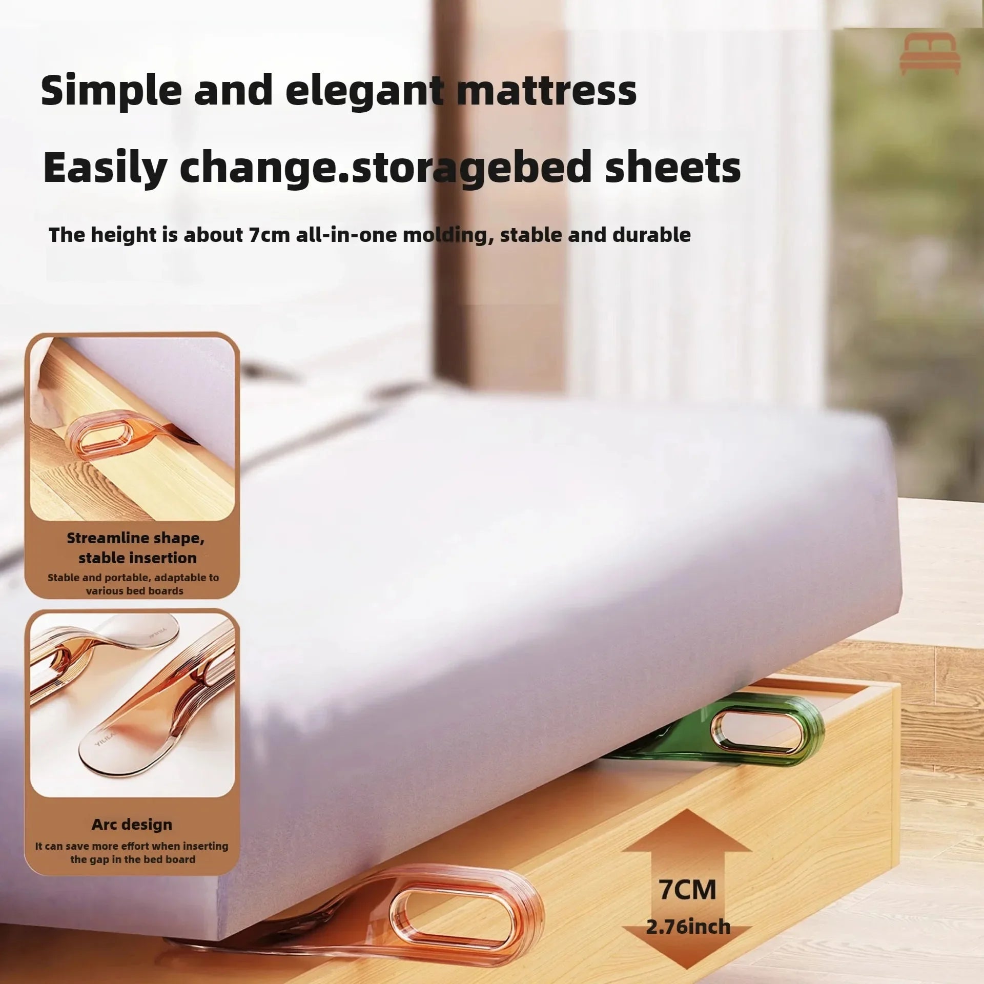 Bed Lifter Tool Mattress Lifter With Lint Remover Hangable Bed Making Tool Portable Bedsheet Change Helper For Making Bed Oasis Select