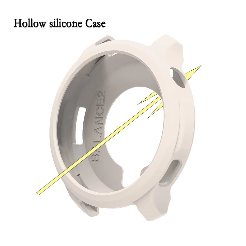 Silicone Protective Case for Amazfit Balance 2 – Hollow Cover Smartwatch Case Oasis Select