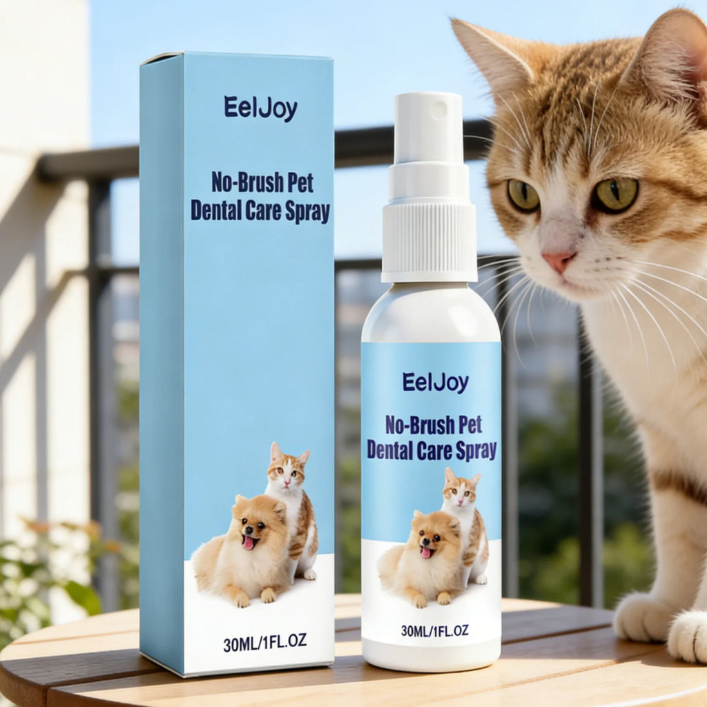 EelJoy No-Brush Pet Dental Spray for Dogs & Cats – 30ml Pet Dental Spray Oasis Select