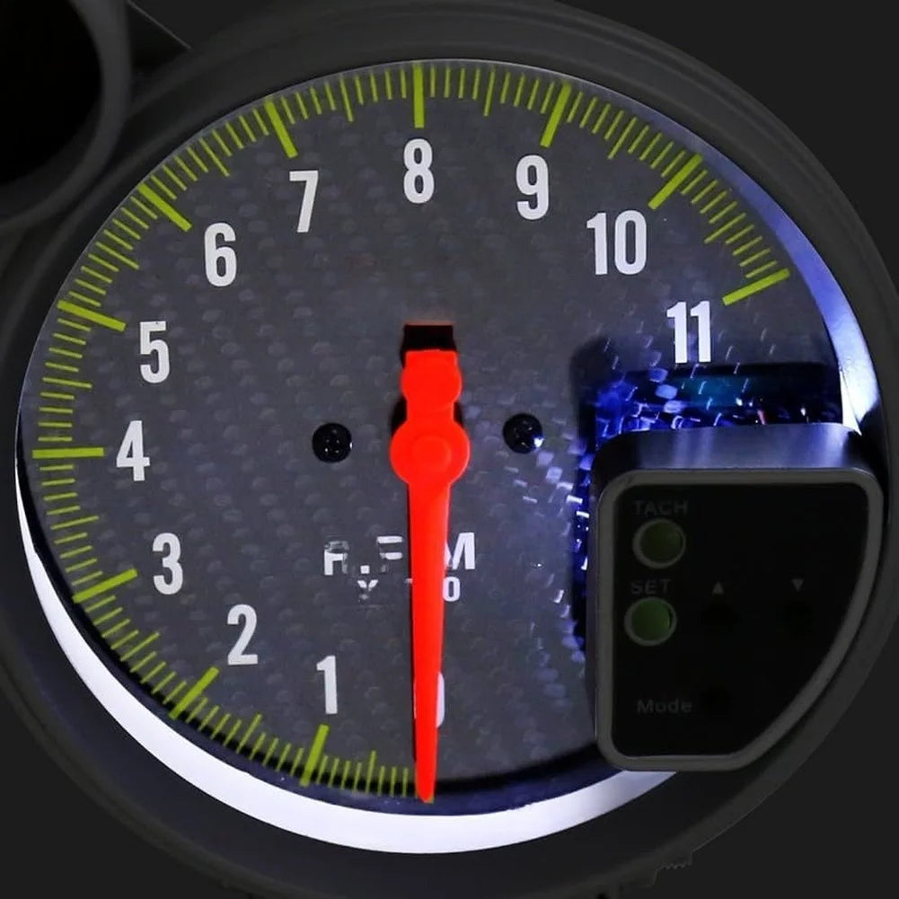 Tachometer with 5 Inch Screen and Shift Light Feature Designed for 12V Vehicles Including Sedans SUVs and Sports Cars Oasis Select