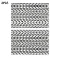Honeycomb Matte Black Car Window Vinyl Sticker – 75×50cm