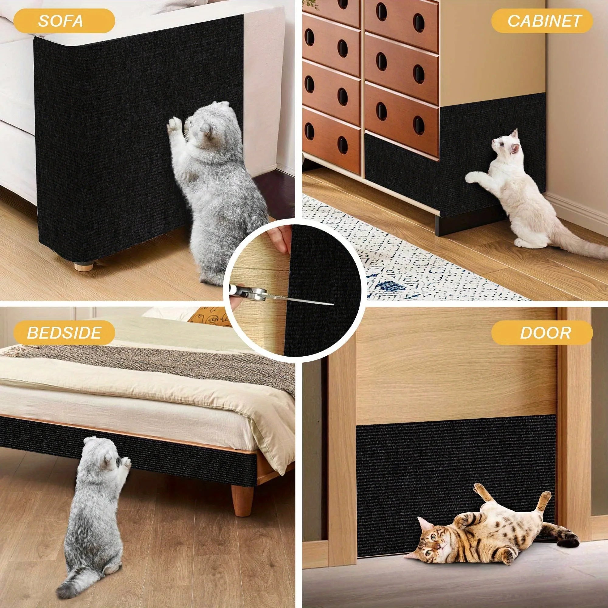 Bedroom Rug Wall Carpet Chair 40cmX1m Wear-resistant and Anti Slip Self-adhesive Living Room Anti Cat Scratch Sofa Decoration Oasis Select