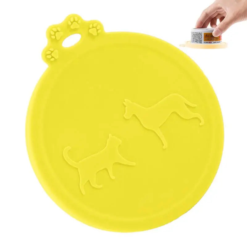 Can Lids For Canned Food Silicone Puppy Can Keeper Lids Reusable Dog Cat Food Container Tops Leak-Proof Airtight For Storage Oasis Select