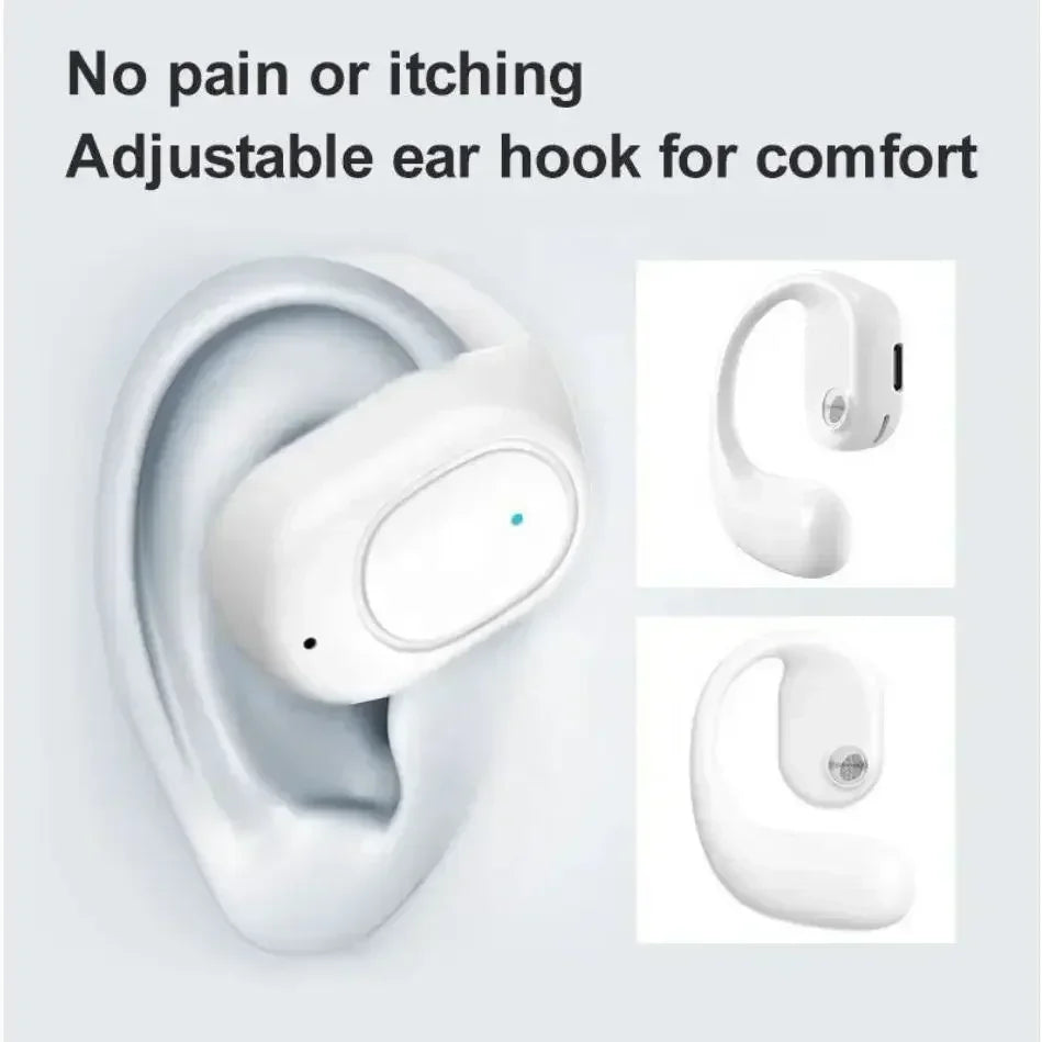 KY2 Single Wireless Earphones Air Conduction OWS Headphone HiFi Ear-Hook Music Sports Noise Cancel Headset For All Smartphones Oasis Select