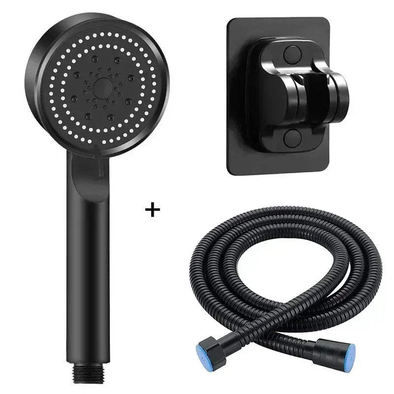 Handheld Spray Shower 5 Modes Booster Shower Head Household Adjustable High Pressure Water Massage Bathroom Supplies Oasis Select