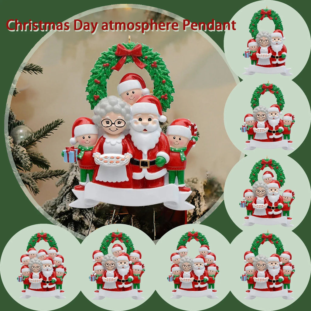 Personalized Family Christmas Tree Ornament – Santa Pendant Christmas Tree Ornament Oasis Select