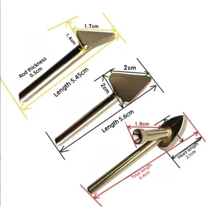 Triangle Tip Soldering Iron Tips Replacement Shaping Heads for Plastic Repair and Welding Projects Flatten Repair Tool Oasis Select