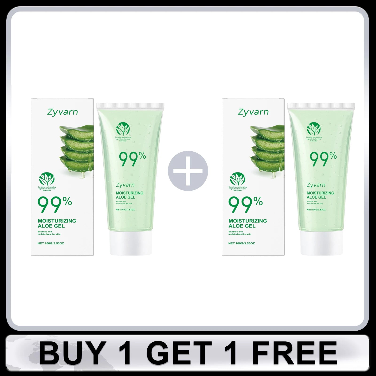 Zyvarn 99% Aloe Vera Gel – Hydrating & Brightening Skin Care
