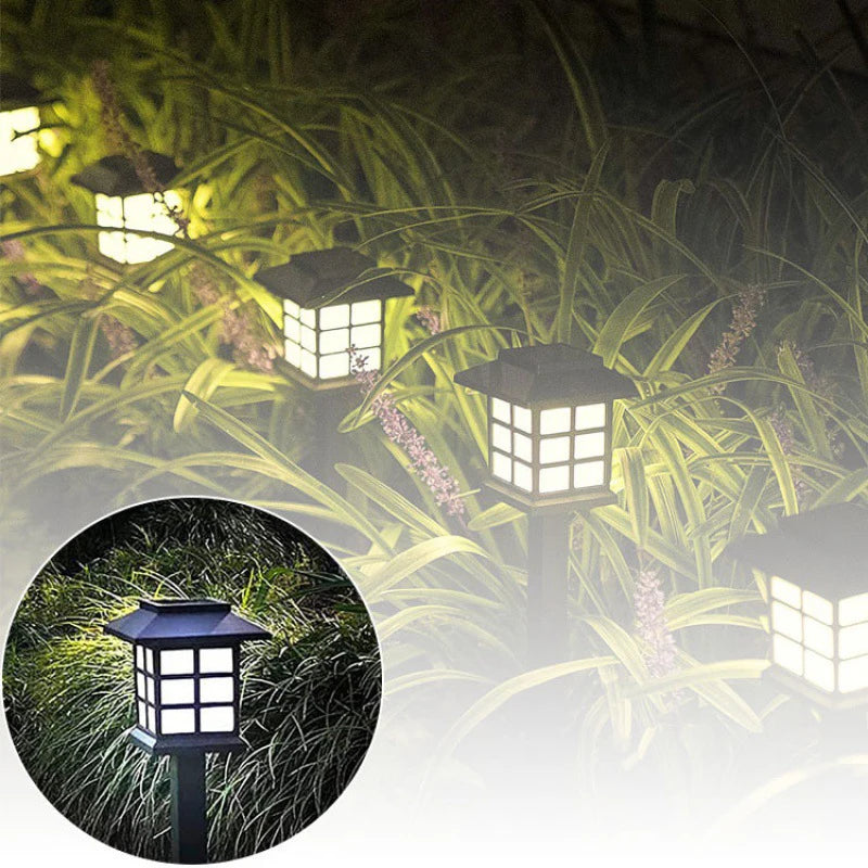 LED Mini Solar Lawn Light Waterproof Chinese Style Landscape Light Household Outdoor Garden Courtyard Decoration floor Light Oasis Select