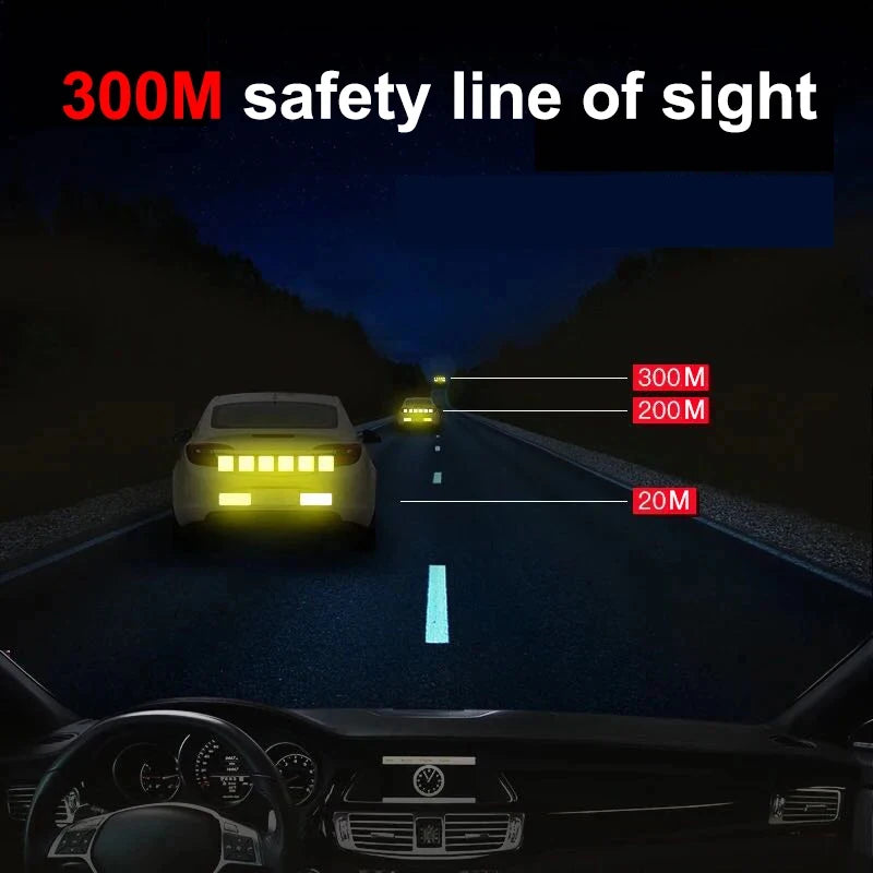 10/30PCS Car Truck Reflective Safety Warning Tape Waterproof Anti-Collision Reflective Patch Night Light Patch Reflector Sticker Oasis Select