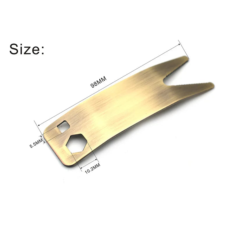 Metal Guitar Bass Multi Tool Wrench Spanner for Knob Tuner Repair Instrument Maintenance Accessory Oasis Select Bronze