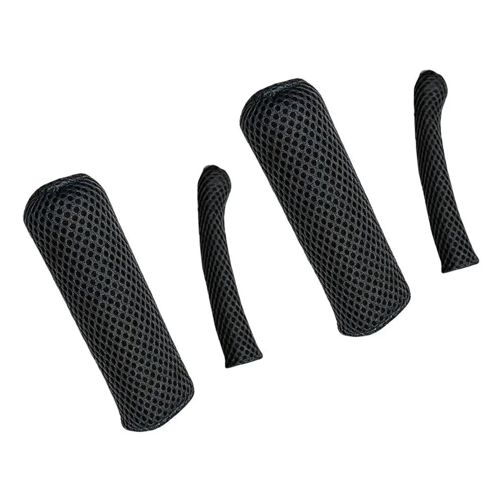 Motorcycle Handle Cover Non-Slip Breathable Sleeve Ice Silk Hand Grip Sleeve Universal Summer Electric Tricycle Handle Cover Oasis Select Black