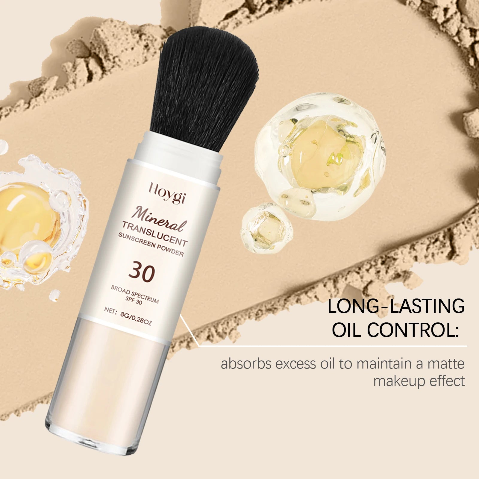 Protective Setting Powder - Outdoor Protection, Lightweight, Oil - control, Spin Brush, Portable Touch - up, No Burden Oasis Select