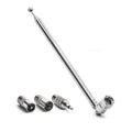 Telescopic FM Radio Antenna – 3.5mm, PAL & F-Type Adapters