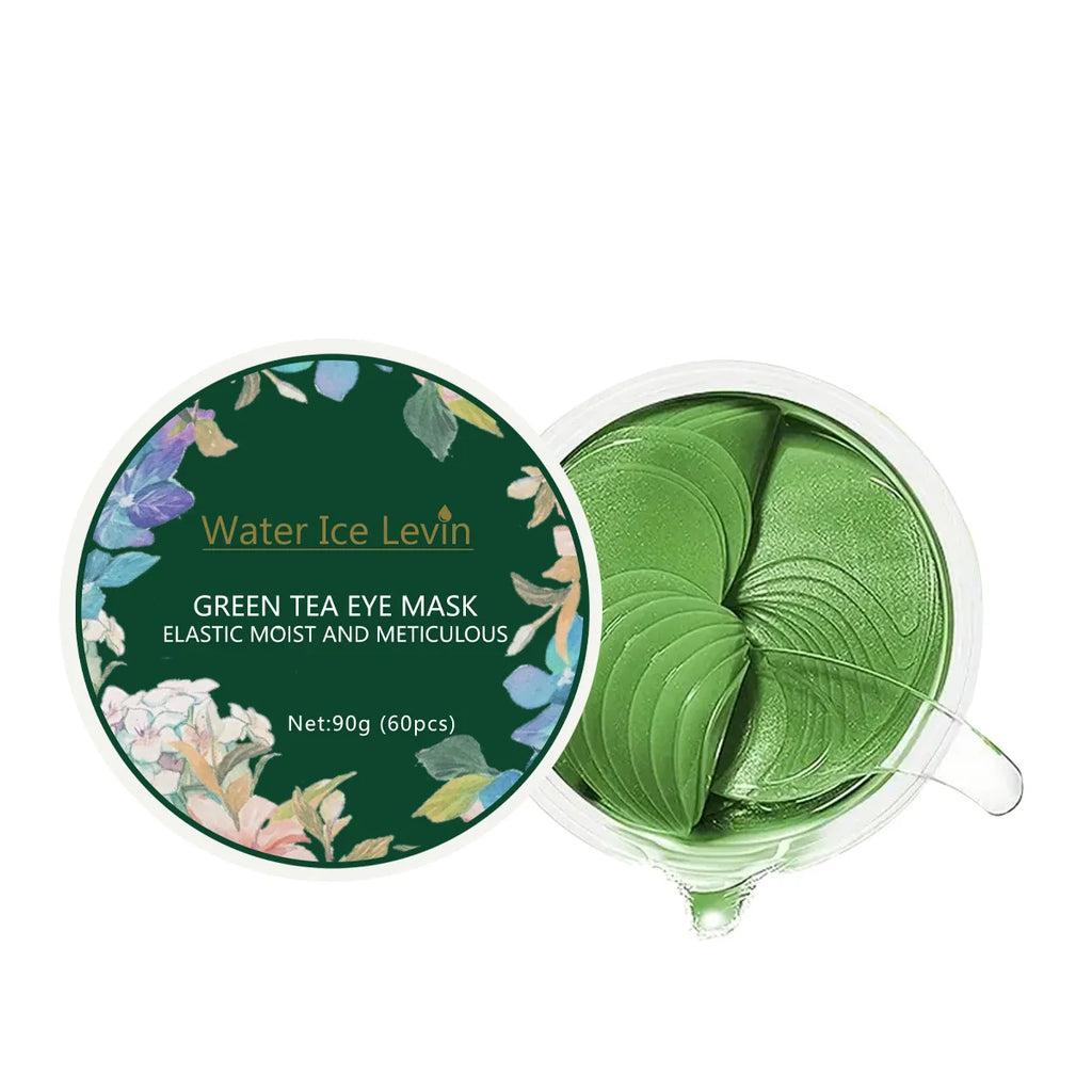 Collagen Eye Mask with Green Tea Extract, Suitable for Dark Circles and Puffiness, Moisturizing and Anti-Wrinkle, 60 Pieces Oasis Select A