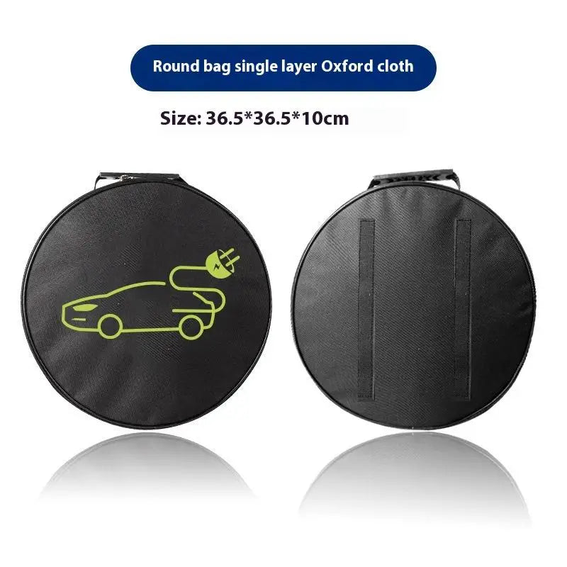 Electric Car Battery Jumper Cable Plugs Bag Waterproof EV Car Charging Cable Sockets Storage Organizer For Charging Cables Cords Oasis Select A1