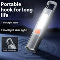 Portable Strong Lighting ABS Flashlamp with Telescopic Focus USB Charging EDC Camping Torch Outdoor Hanging COB Side Lamp Oasis Select 2PCS ZOOM LITHIUM ION
