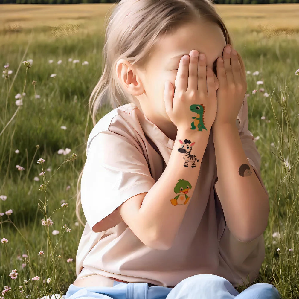 54-Pack Dinosaur Temporary Tattoos – Waterproof Kids Stickers