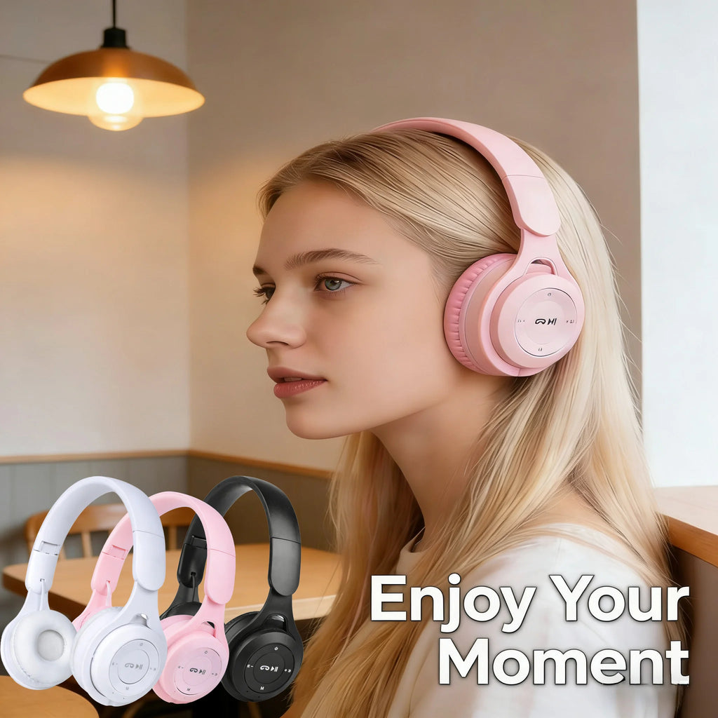 M6 Wireless Bluetooth Headphones Macaron Stereo Headset with Mic Wireless Headphones Oasis Select