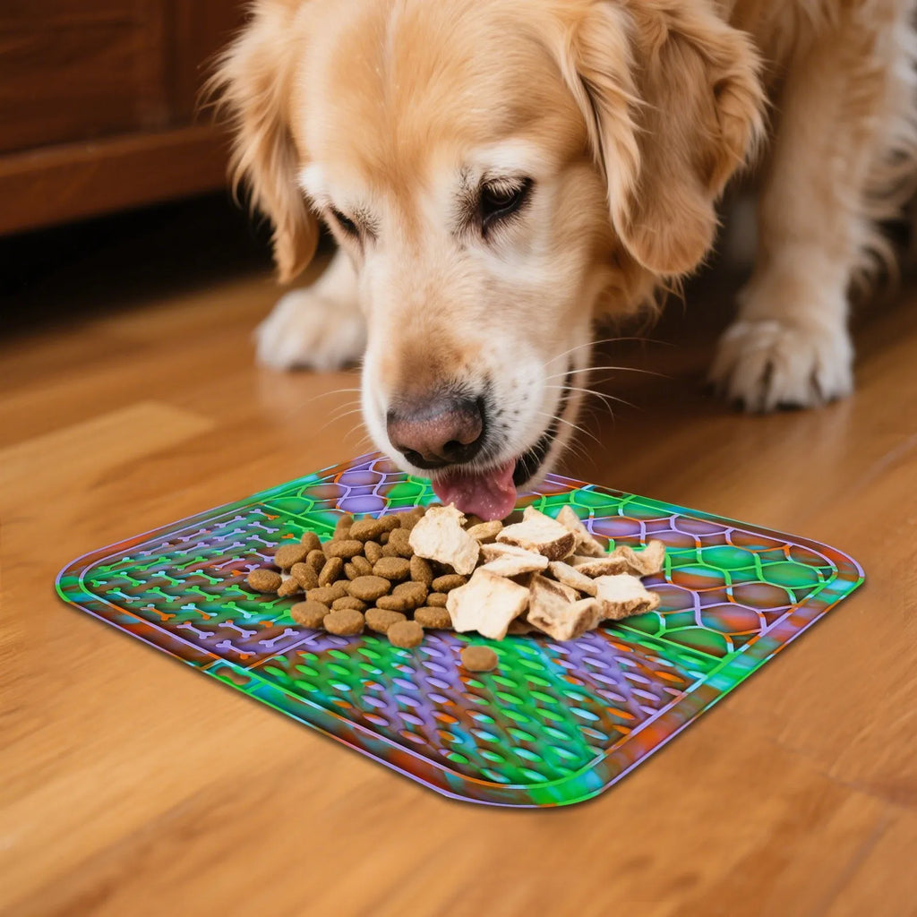 Silicone Dog Lick Mat – Slow Feeder & Bath Anxiety Relief Dog Lick Mat Oasis Select