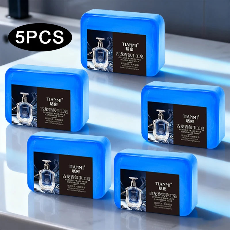 5 Men's Gurong Handmade Soap, Three-in-One, Cleanses Face, Hair, Bathes the Whole Body, Moisturizes Water, Suitable for All Skin Oasis Select