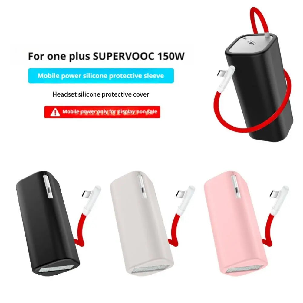 Silicone Case for OnePlus Supervooc 150W Power Bank Storage Travel Protective Cover for OnePlus Supervooc 150W Power Bank Oasis Select
