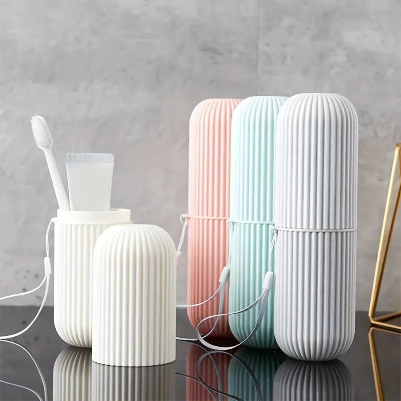table Toothbrush Protect Holder Cup Case Travel Camping Storage Box Organizer Travel Toiletries Storage Cup New Creat Oasis Select