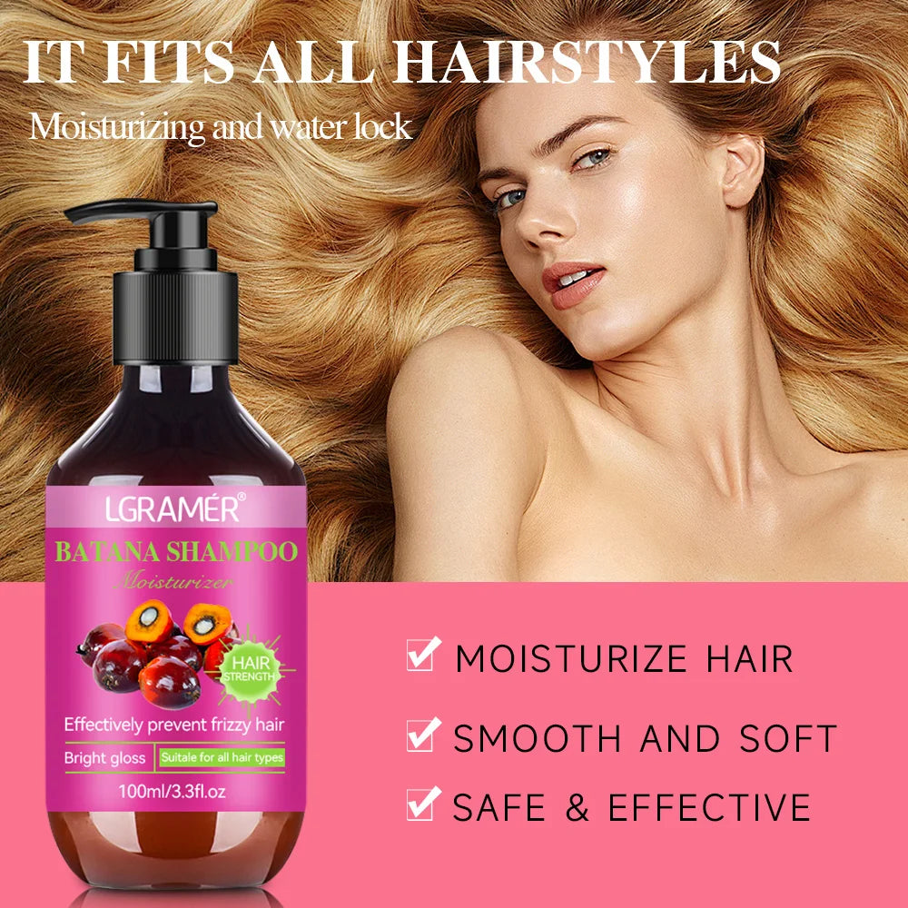 Batana Shampoo Controls Oil Removes Dandruff Relieves Itching Softens and Nourishes and Strengthens Hair Quality for Men Women Oasis Select
