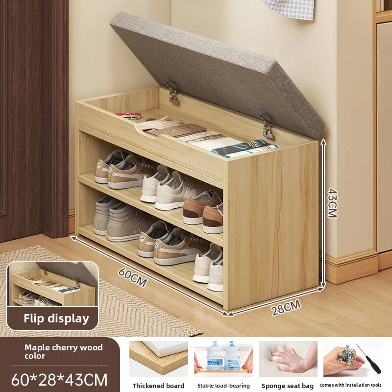 The shoe change stool is at the door the shoe cabinet, the sitting stool is extremely narrow can sit on the shoe rack Oasis Select 12