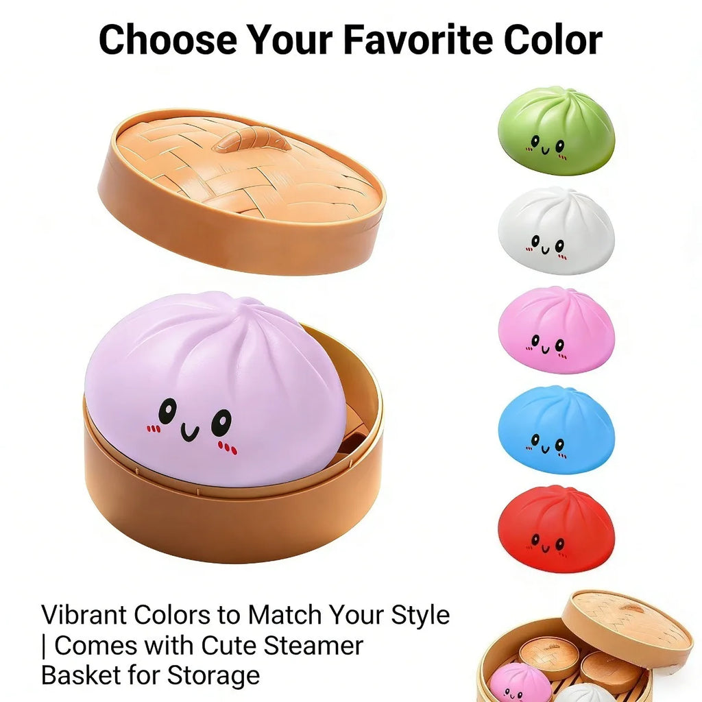 Colorful Dumpling Slow Rebound Soft Pinch Decompression Kawaii Squeeze Office Desk Decor Home Office Desktop Ornaments Oasis Select