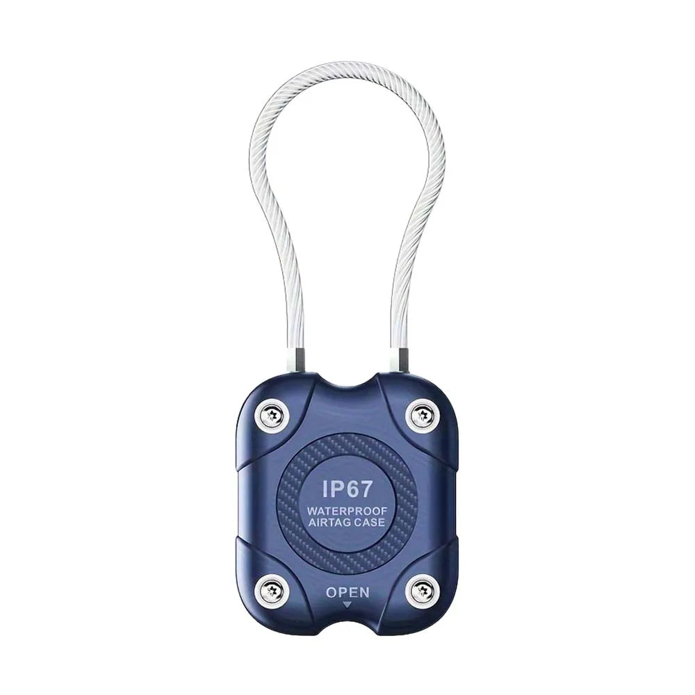 Apple AirTag Holder Wire Cable Lock – 360° Protective Case AirTag Protective Case Oasis Select Blue