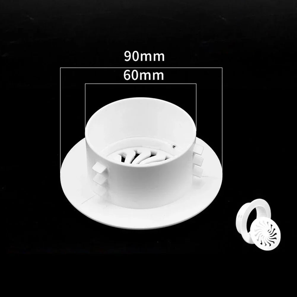 1pc Plastic Cover For Air Conditioning Holes Openings With Shutters Ventilation Grille Wall Hole Decoration 40-100mm Oasis Select 60mm