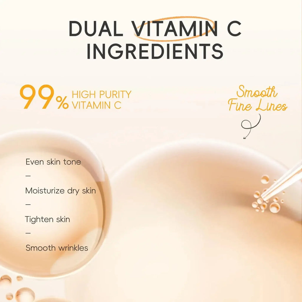 Professional Vitamin C Skincare Kit Moisturizer Treatment Set For Glowing Skin 3 Piece Collection Oasis Select