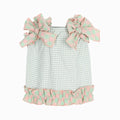 Comfortable Cute Pet Plaid Lace Vest Fashion Soft Pet Summer Princess Skirt Breathable Cat Dress for Puppy Kittens Oasis Select Green XS