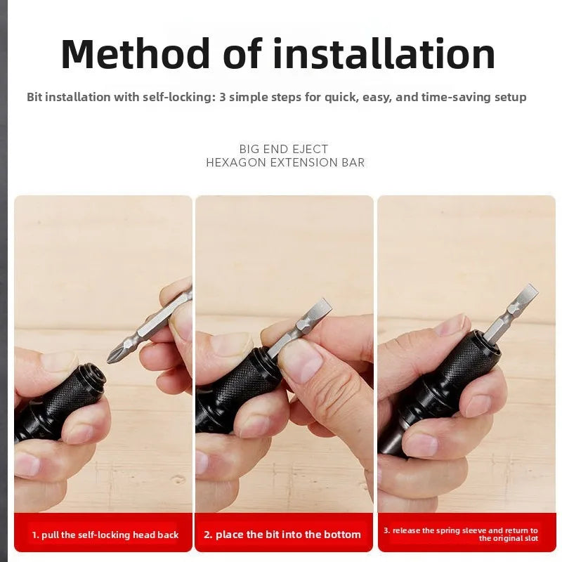 1/2PCS Electric Wrench Impact Wrench Drill Adapter 1/2 To 1/4 Hex Converter Socket Extension Bit Holder for Power Tools Oasis Select