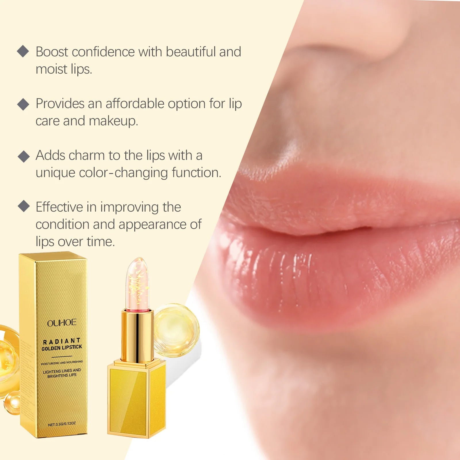 Gold Foil Moisturizing Lip Balm – Anti-Crack & Long-Lasting Moisturizing Lip Balm Oasis Select