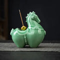 Instant Tea Pet Wealth Ceramic Incense Holder Stick Ornament Tea Room Incense Tray Home Aromatherapy Oasis Select 2