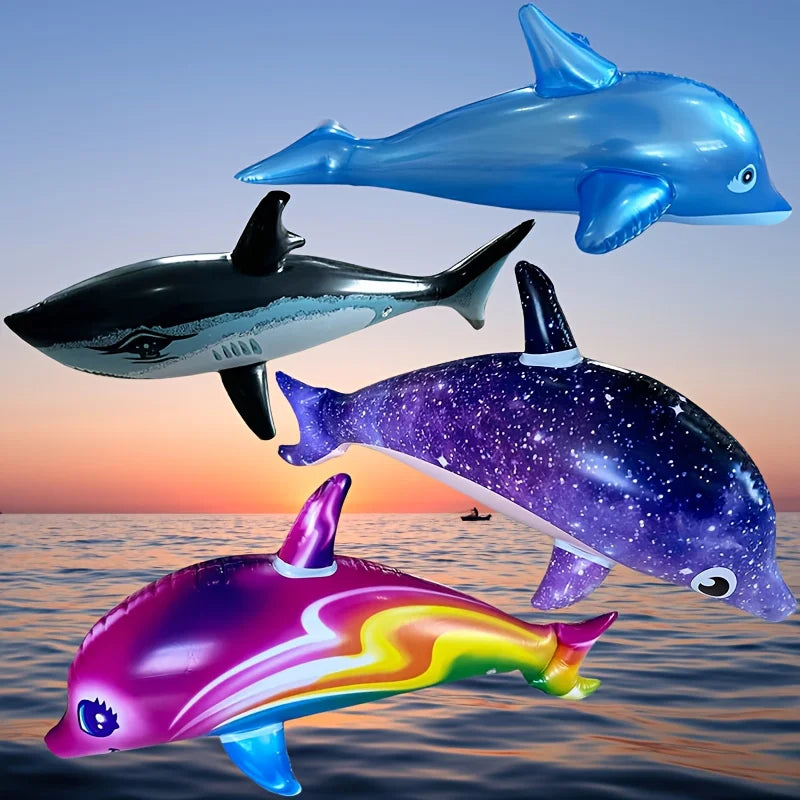 Colorful Inflatable Dolphins, Water Party Toys Dolphins, Suitable for Summer Pool, Beach Splashing Toys Pool Party Balloon Toys Oasis Select