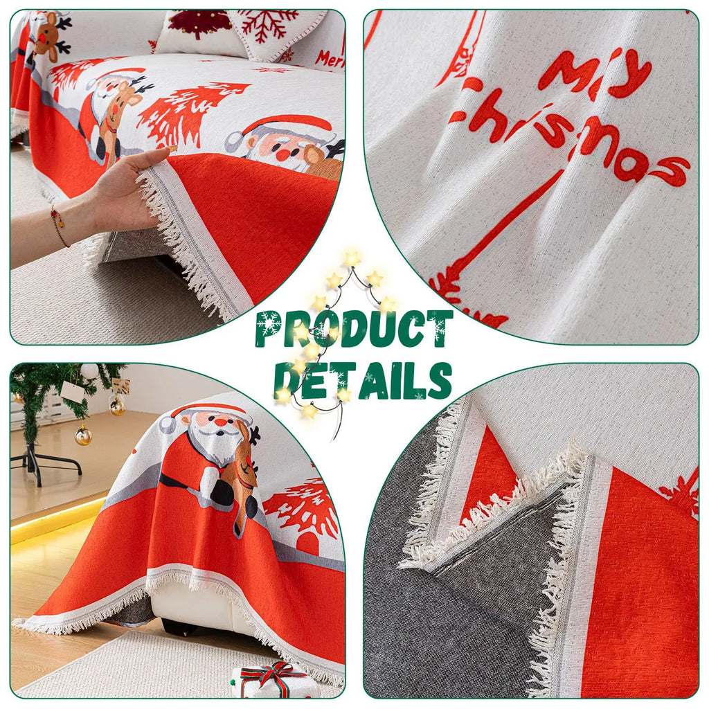 2025 New One-piece Christmas-themed Sofa Cover Blanket for The Living Room Sofa Covers Couch Covers for Sofas Oasis Select